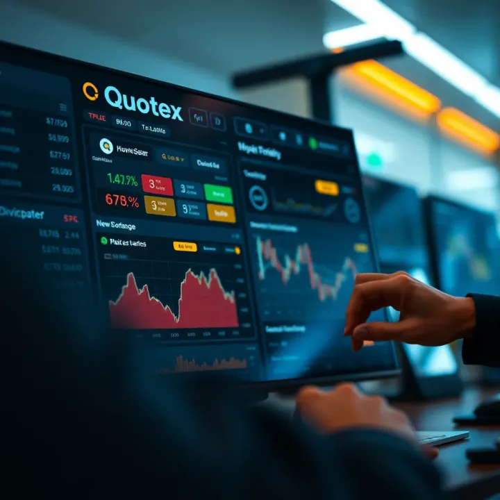 Navigating Core Functions of Quotex Brokerage Platform Dashboard overview showing key features and navigation options on Quotex platform