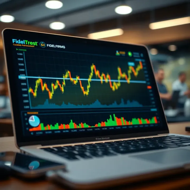 Fidelcrest Prop Firm Financial Trading Performance Visualization Graph showing financial trading performance and market data analysis