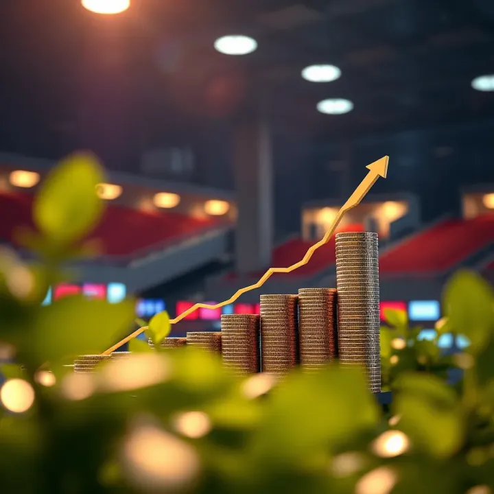 Conceptual illustration of opportunity and growth in financial trading career