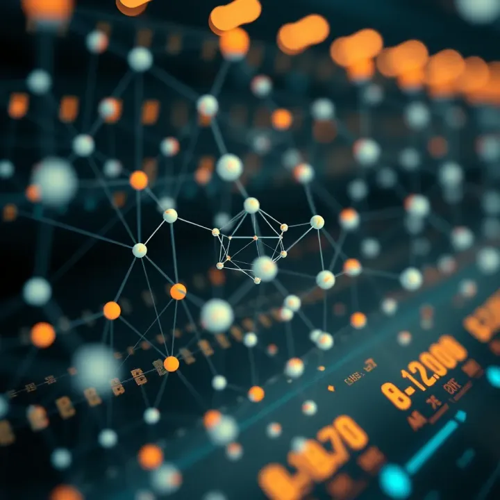 Visualization of Hedera Hashgraph Network Architecture Detailed illustration of Hedera Hashgraph network showcasing interconnected nodes and data flow