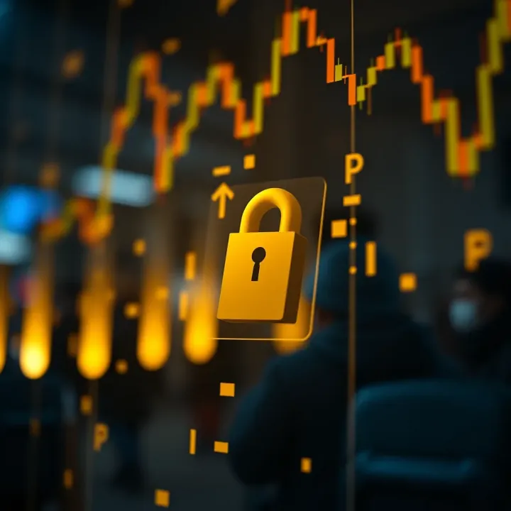 Graphical representation of secure login and encrypted data transmission in IQ Option platform