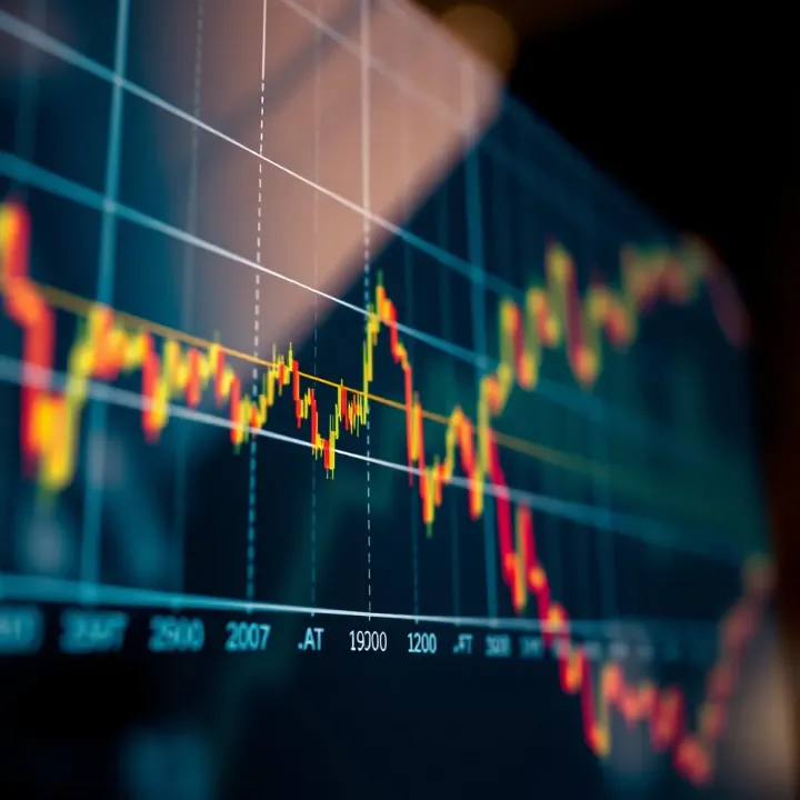 Graph showing different types of moving averages applied to stock price data