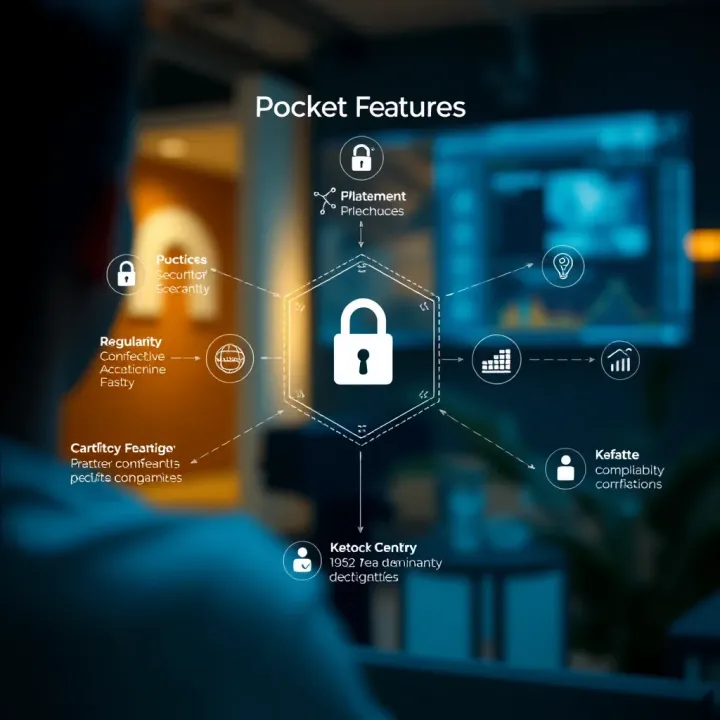 Security and Regulatory Features of Pocket Option Diagram illustrating security features and regulatory compliance of Pocket Option