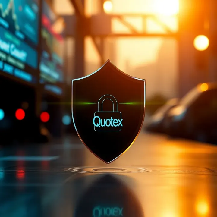 Secure investment concept with shield and digital security icons