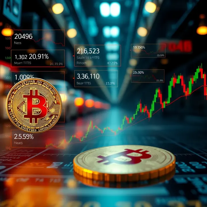 Influence of Regulatory Factors and News on Bitcoin Market Illustration of regulatory impact on Bitcoin market with news and data overlays