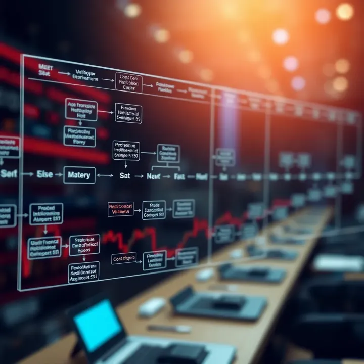 Institutions and Timelines in Stock Transaction Settlement Flowchart showing the roles of institutions and timelines in stock transaction settlements