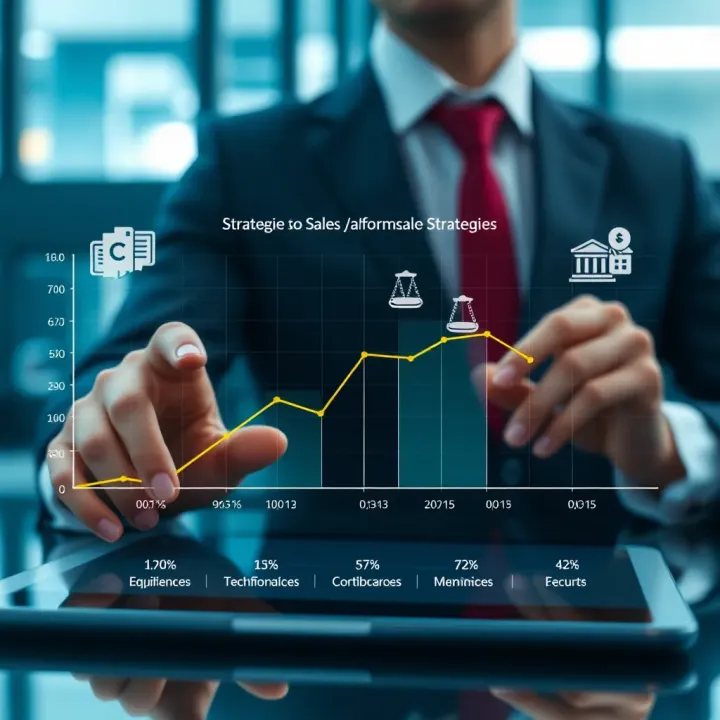 Effective Sales Strategies on Digital Platforms with Legal and Technological Considerations Graph illustrating strategies to increase sales on digital platforms with legal and technological compliance icons