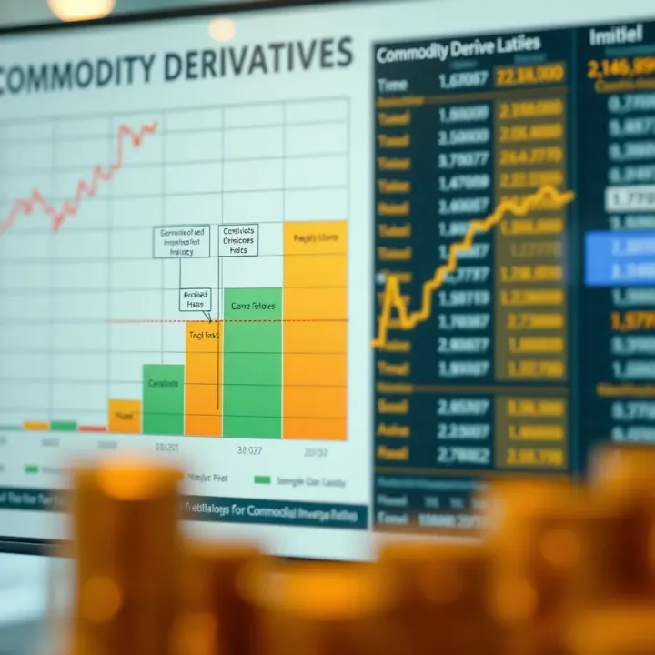 Types of Commodity Derivatives and Their Market Uses Chart displaying different types of commodity derivatives and their applications in financial markets