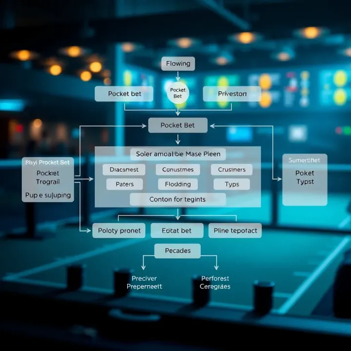 Illustration showing the flow and components of a pocket bet in sports betting